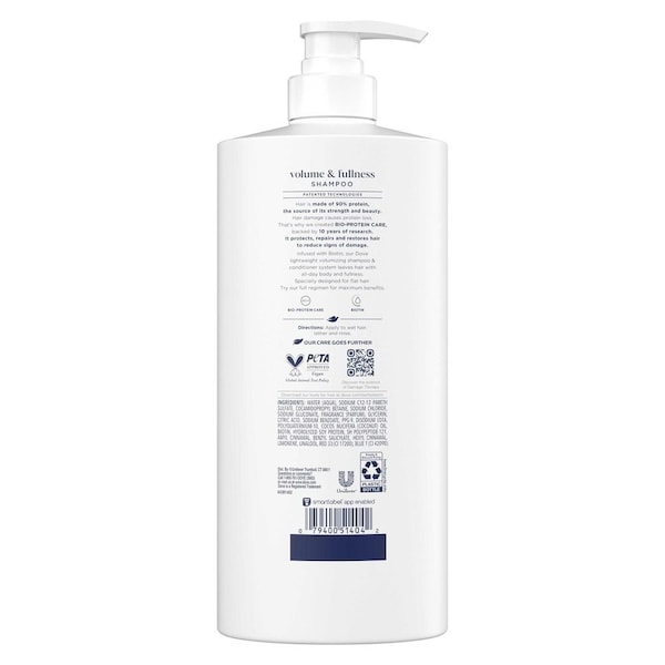 Dove Damage Therapy Volume and Fullness Shampoo, 28 Fluid Ounce, 4PK 64350206 - main