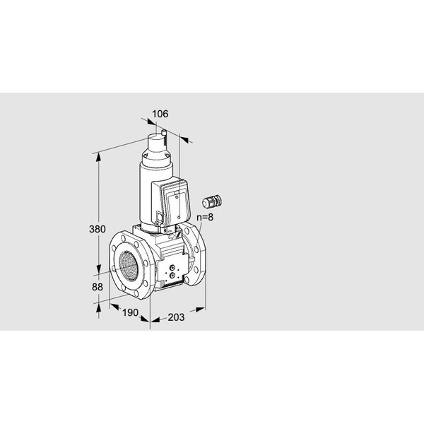 Honeywell Kromschroder VLV, SOLND, SZ 7, 80 MM ISO FLG, VAS780F05L KS88204150 - main