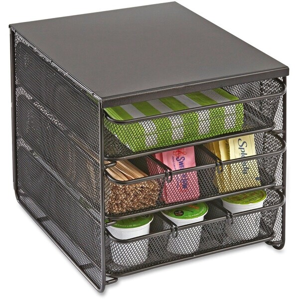 Safco Hospitality Organizer, 3 Tier, Black 3275BL - main