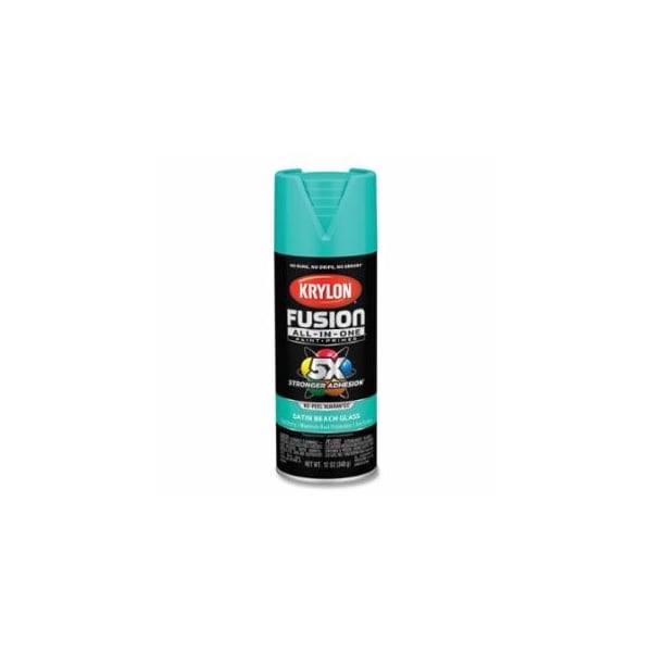 Krylon Industrial Fusion All-in-One, Paints + Primers, 12 oz, Aerosol Can, Satin Beach Glass, 6PK 425-K02731007 - main