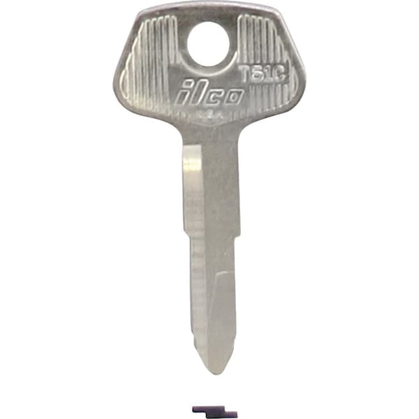 Ilco Toyota Nickel Plated Automotive Key T61C, 10PK IAF44840002 - main