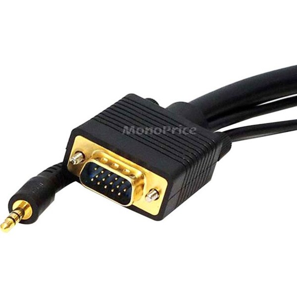 Monoprice SUPER VGA HD15 M/M CABLE W/ AUDIO 100FT 5364 - main