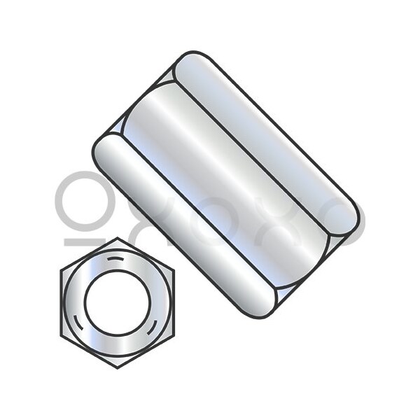 Oxoxo 3/8-16X1 3/4 Hex Rod Coupling Nut 5/8 inch Across Flats Grade 5 Zinc, 300PK 547735 - main
