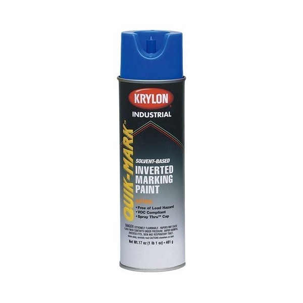 Krylon Industrial Quik-Mark SB Inverted Marking Paint APWA Blue S03621 - main
