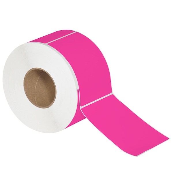Tape Logic 4 x 6in Fluorescent Pink Thermal Transfer Labels, 4PK THL147PK - main