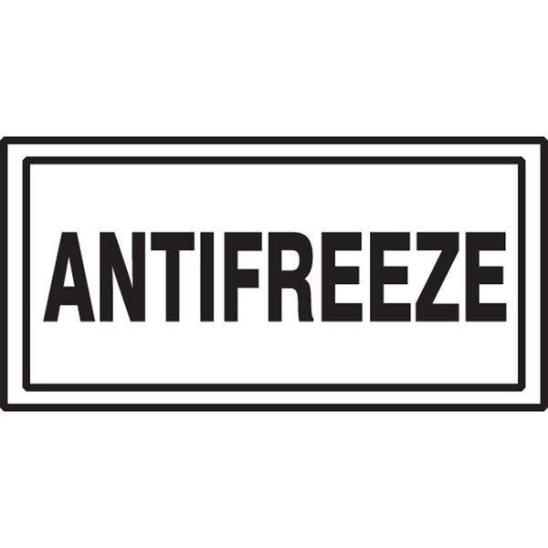 Accuform SAFETY LABEL ANTIFREEZE 3 in X 7 in LCHL566 - main