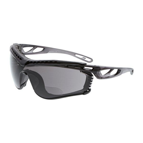 Mcr Safety Checklite(R) CL5 Bifocal Safety Glasses, Gray Wraparound Frame, 1.5 Diopter, Gray Lens, Universal CL5H15GPF - main