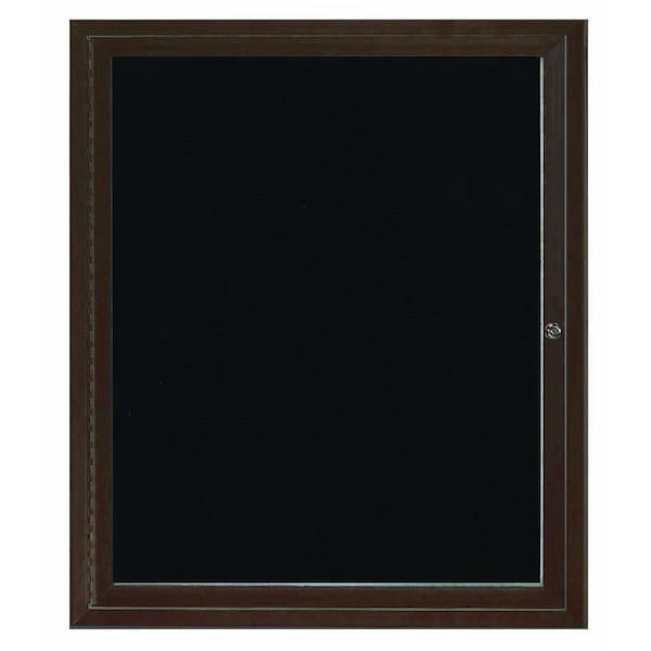 Aarco Illuminated Outdoor Enclosed Directory w/ Al Frame, Bronze Anodized, 36''Hx30''W OADC3630IBA - main