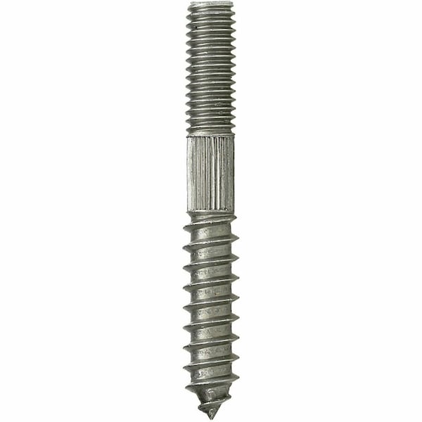 Dottie Hanger Bolt, 1/4 in Thread to 3 in, Carbon Steel, Zinc Plated Finish, 100 PK HB14 - main
