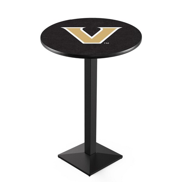 Holland Bar Stool Co 42" Blk Wrinkle Vanderbilt Pub Table, 36" dia. Top L217B4236Vander - main