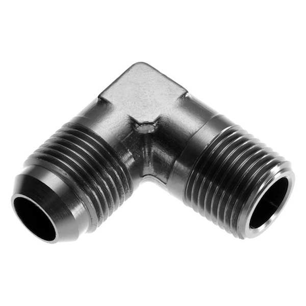 Red Horse Performance 12AN 90 deg to 12AN NPT Male Adapter - Black RHP822-12-12-2 - main