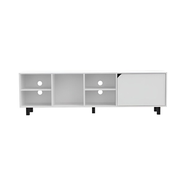 Homeroots 71in White Open shelving TV Stand 478449 - main