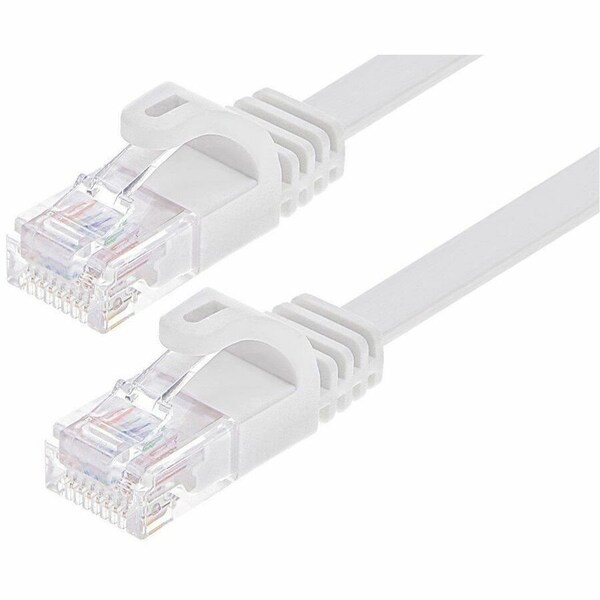 Monoprice CAT6 PATCH CABLE FLAT DESIGN_10FT WHITE 43078 - main