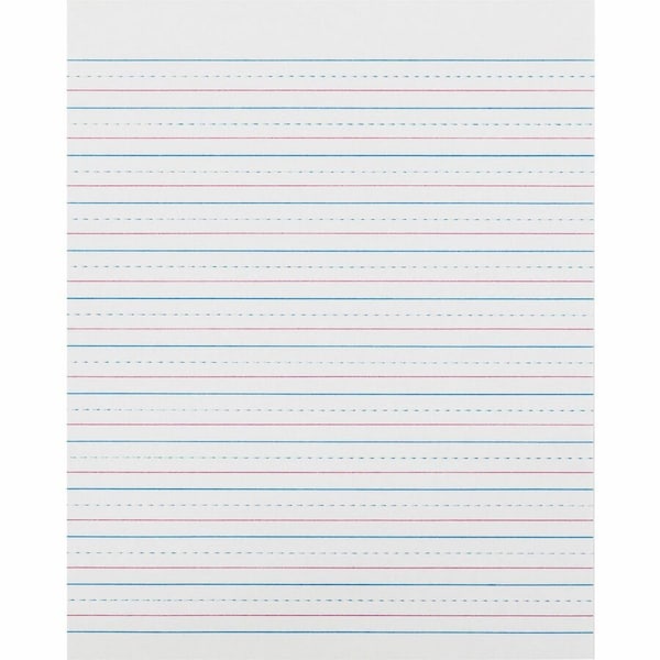 Zaner-Bloser Pacon Broken Midline Sulphite Paper, White, 500PK PACZP2413 - main