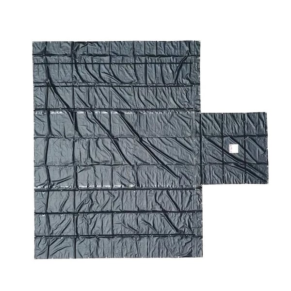 Mytee Products Superlight 14oz Lumber Tarp 20x27 6ft Drop - Black SLLT6FT - main