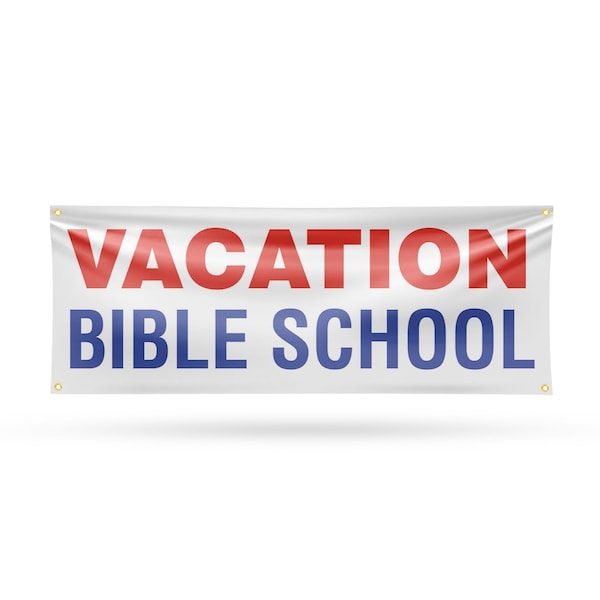 Signmission Vacation Bible School, 18 Inch x 48 Inch, Vinyl Banner B-30904 - main