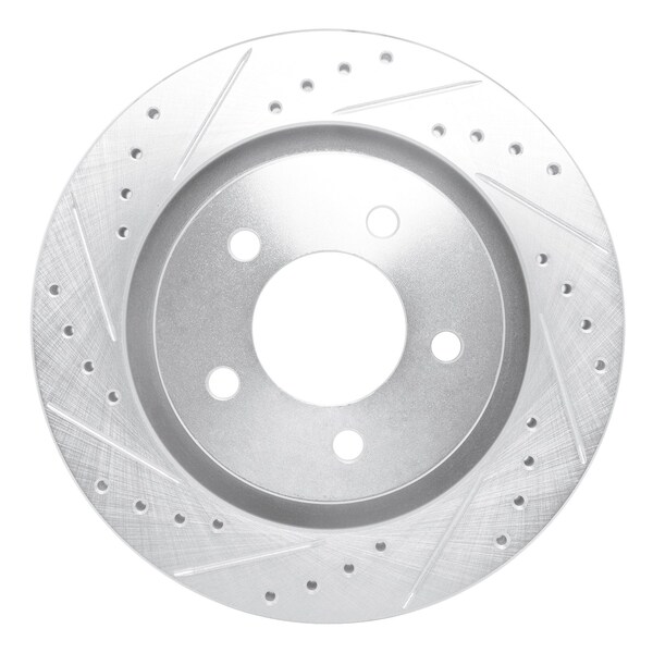 Dynamic Friction Co DFC Brake Rotor - Drilled and Slotted - Silver 631-40019L - main