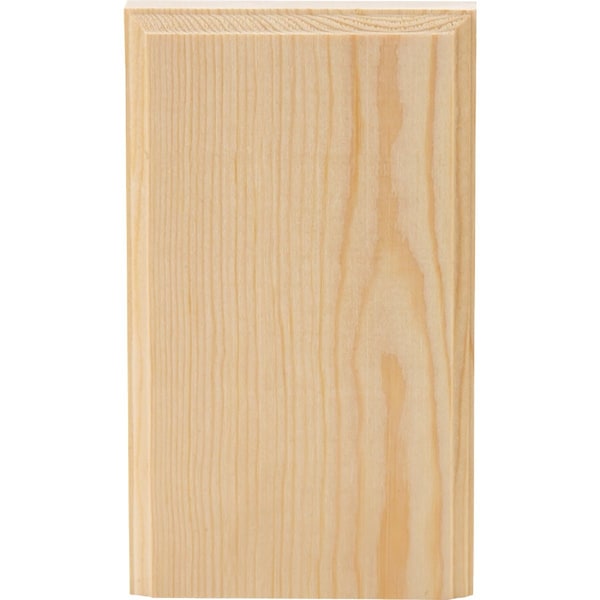 House Of Fara 7/8'' W.x3-1/2'' H.x6'' L. Pine Plinth Block P356P - main