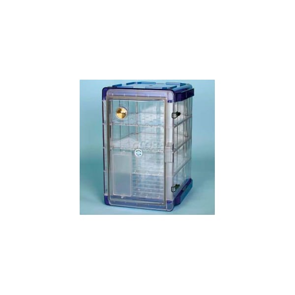 Bel-Art Bel-Art Secador 4.0 Vertical Desiccator Cabinet 420741006, 1.9 Cu.Ft., Clear W/Blue End-Caps 420741006 - main