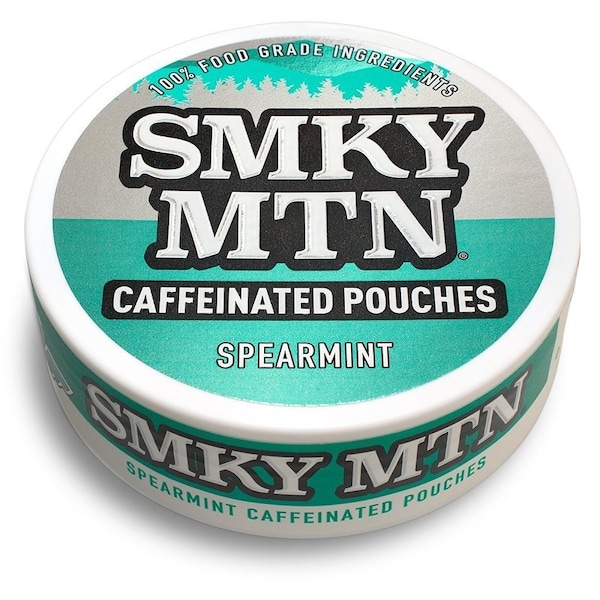 Smokey Mountain 03790 Caffeinated Pouch, Spearmint, 15 Count, Can 1790 - main