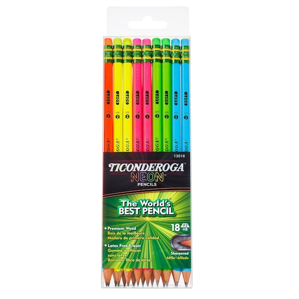 Lyra Neon Pencil, 18 Count, 18PK X13018 - main