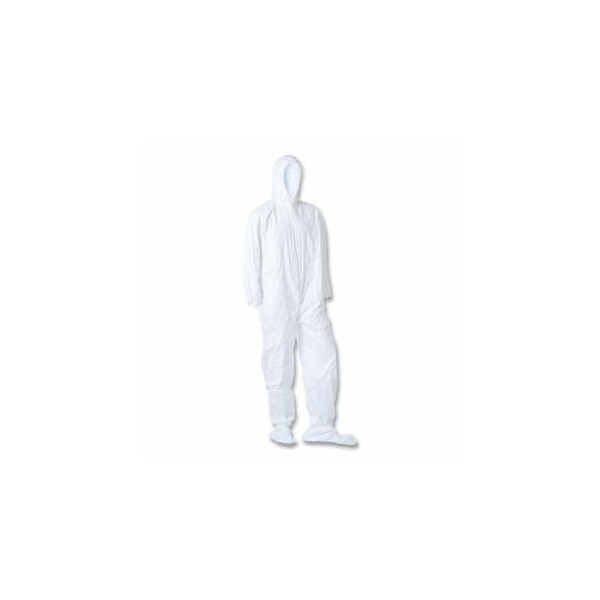 Dupont Tyvek IsoClean Coverall with Attached Hood, White, X-Large, 25PK 251-IC105S-XL - main