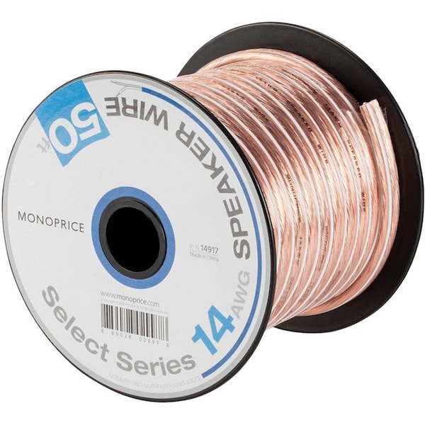 Monoprice Select Series 14AWG Speaker Wire, 50ft 14917 - main