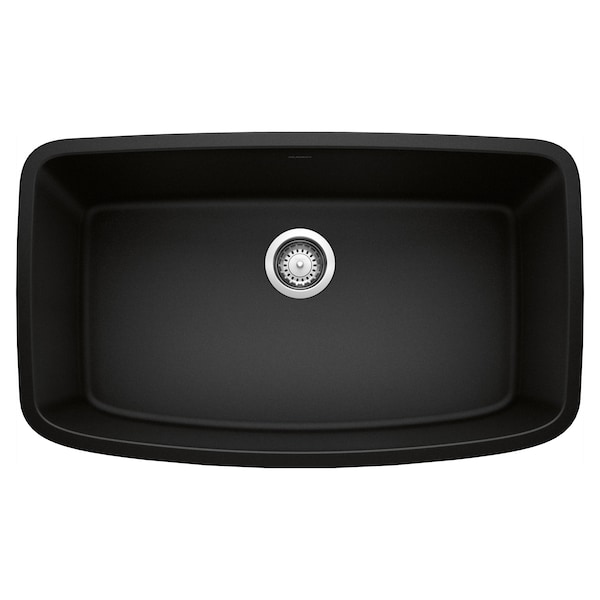 Blanco Valea Super Single Bowl, Coal Black 442942 - main
