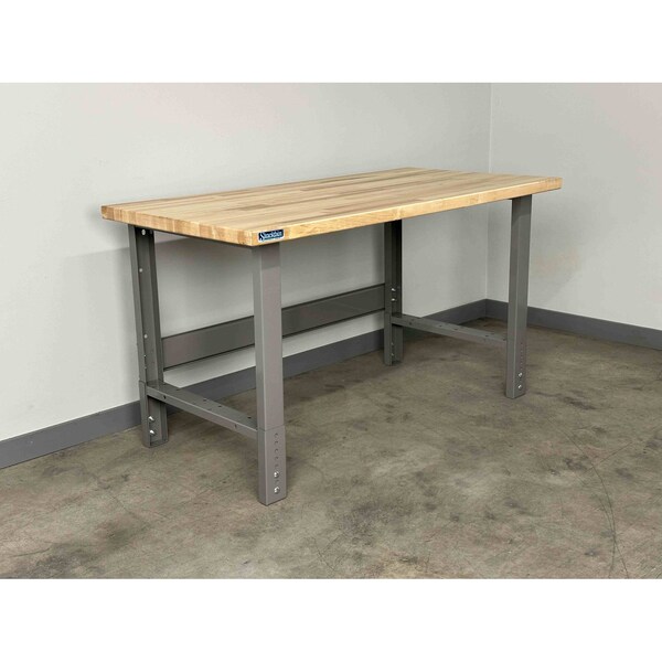 Stackbin Bolted Workbenches, 48"W, Adj. H, 3500lb M4836-3505-GN - main