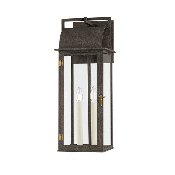 Troy Lighting Bohen 2 Light Exterior 24.3 In. French Iron/Patina Brass B2224-FRN/PBR - main