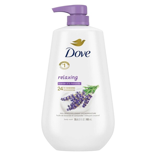 Dove Relax Lavender Oil and Chamomile Body Wash with Pump, 30.6 Ounce, 3PK 64341012 - main