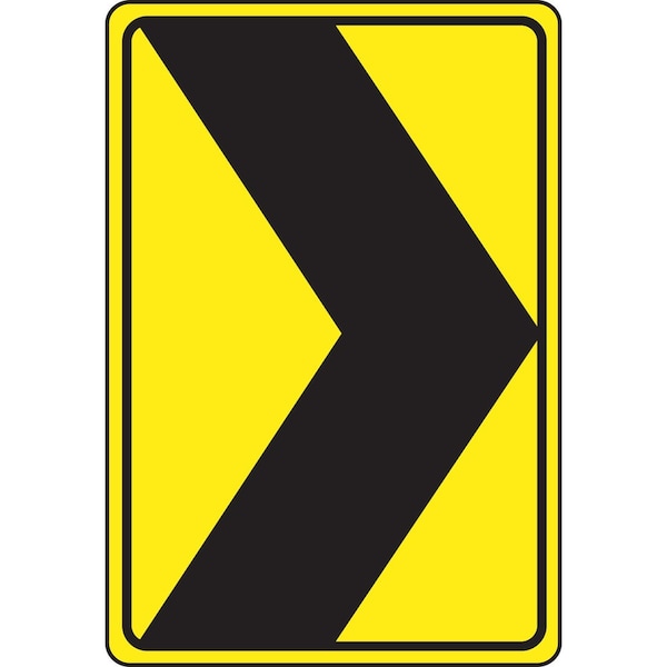 Accuform DIRECTION SIGN CHEVRON ALIGNMENT 18 in x W181812HP - main