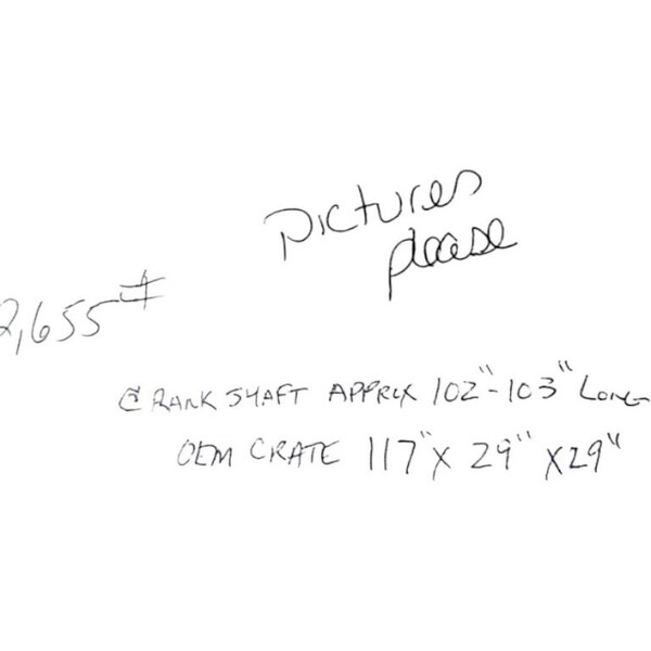 Caterpillar CRANKSHAFT A, CATERPILLAR OEM 3178521 3178521 - main