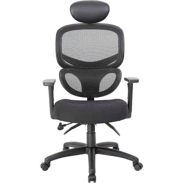 Boss Mesh Task Chair, Adjustable, Black B6338-HR - main