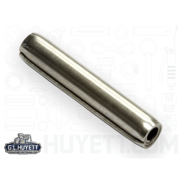 Huyett Coiled Spring Pin, Standard Duty, Passivated 420 Stainless Steel, 4 mm Dia x 14 mm Length SPCMSP-040-014 - main