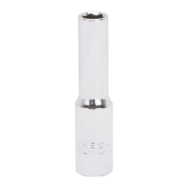 Vulcan Drive Socket, 6 mm Socket, 1/4 in Drive, 6-Point, Chrome ...
