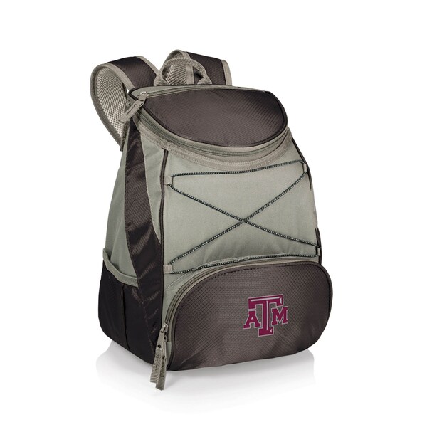 Picnic Time Family Of Brands NCAA Texas A&M Aggies PTX Backpack CoolerBlack with Gray Accents 633-00-175-564-0 - main