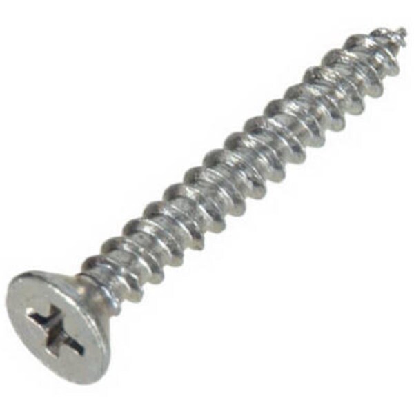 Hillman Sheet Metal Screw, Stainless Steel Flat Head 100 PK 649210 - main