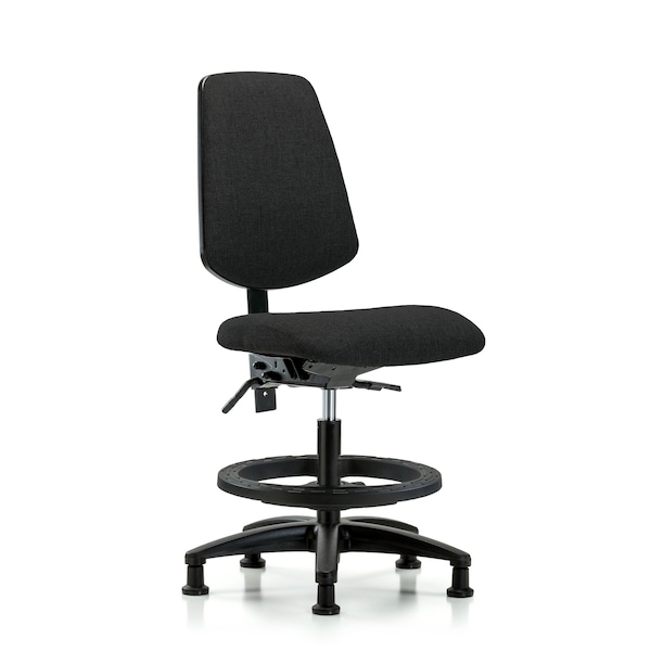 Blue Ridge Ergonomics Fab Med Bench Chair, Bk, BF, Glds, Blk, No Arms, 22" to 29" Height, Black BR-FMBCH-MB-RG-T1-A0-BF-RG-F42 - main