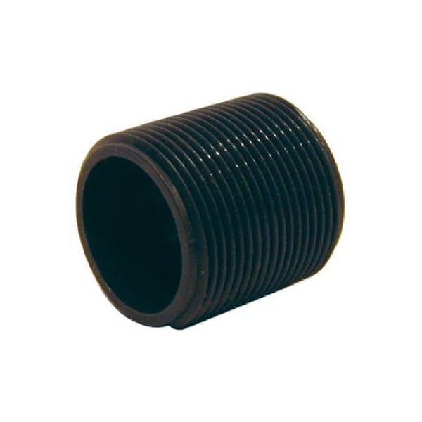 Mueller B & K ProLine Series Close Length Pipe Nipple, 1-1/4 in, MIP, PVC, Gray, SCH 80 Schedule 406-001 - main
