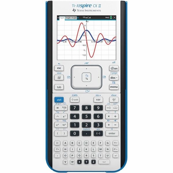 Texas Instruments TI Nspire CX II Student Softw, NSPIRECXII NSCX2/TBL/1L1 - main