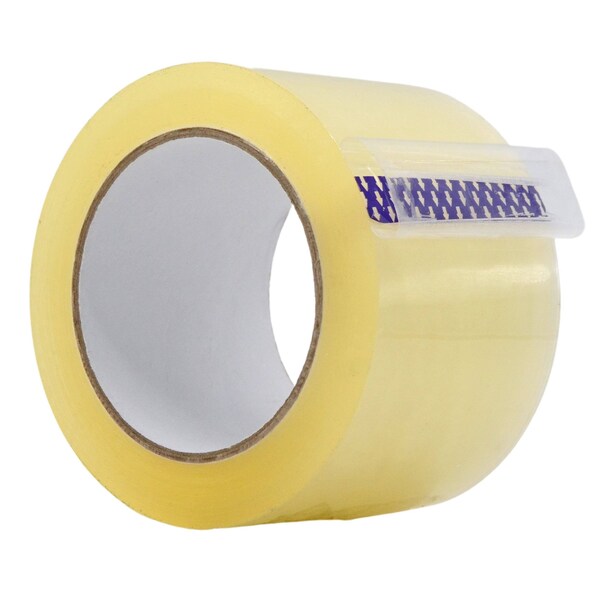 Wod Tape CST18WBA Carton Sealing Packaging Tape 1.8 Mil Acrylic Adhesive: 3 in. x 55 yds, 24PK WOD CST18WBA-03000-24-55-CLE - main