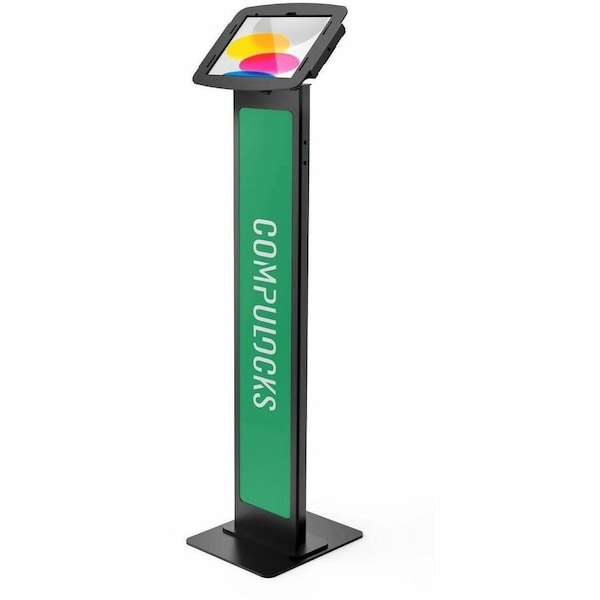 Compulocks iPad Air 10.9IN 4-5th Gen Enclosure Brandable Floor Stand Black 140B109IPDSB - main