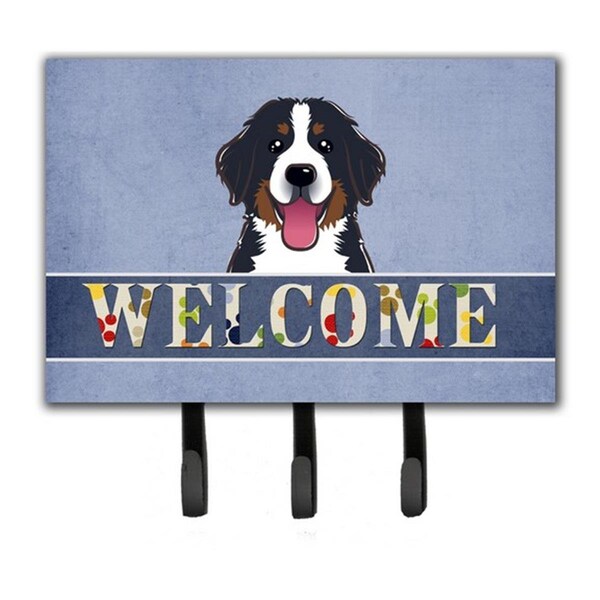 Carolines Treasures Bernese Mountain Dog Welcome Leash and Key Holder BB1423TH68 - main