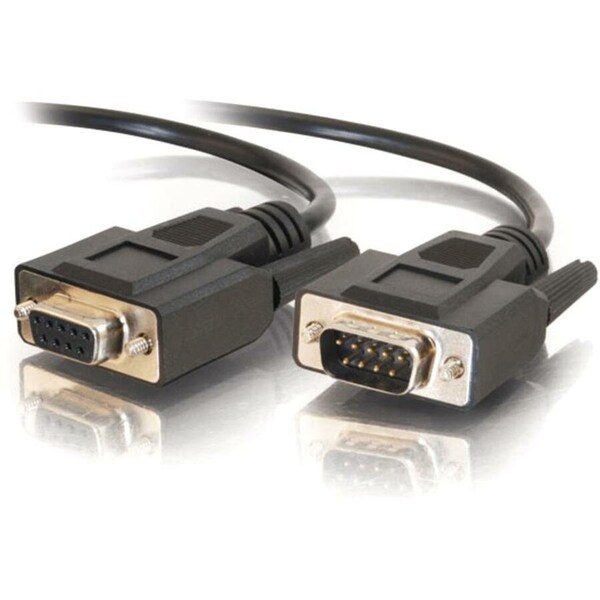 C2G 50FT DB9 M/F ALL LINES EXT CBL BLK 52034 - main