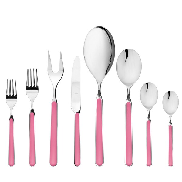 Mepra Fantasia Flatware Set - 43 Pieces - Pink 10P722043 - main