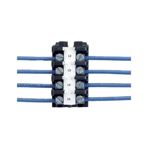 Panduit Label Tape, 0.19"x25ft, Black/White T019X000FJC-BK - main