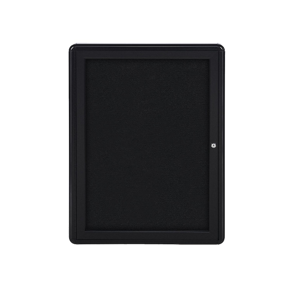 Ghent Enclosed Fabric Bulletin Board 34x24", 1 Door OVK1-F95 - main