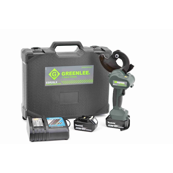 Greenlee Cordless Cable Cutter, 18 V DC, Li-Ion Battery, Gator(R) Tools Series ESR25LXB - main