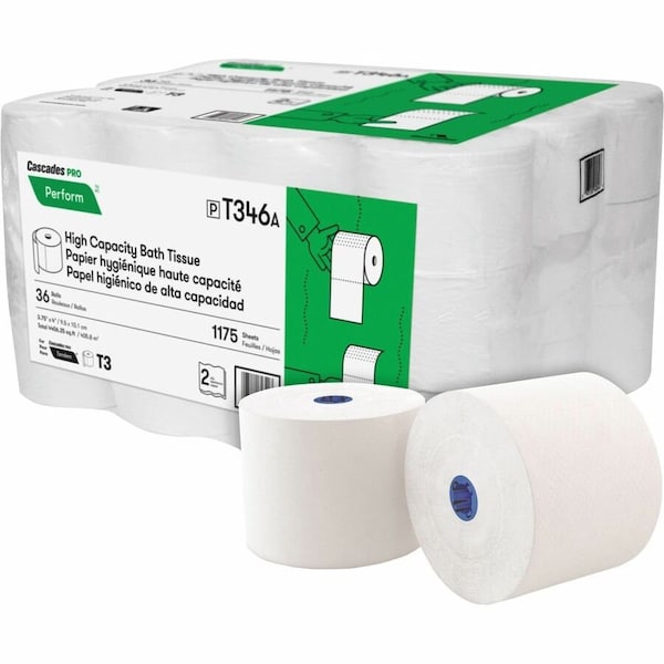Cascades Pro Bathroom Tissue, f/Tandem Dispensers, 3WE CSDT346 - main